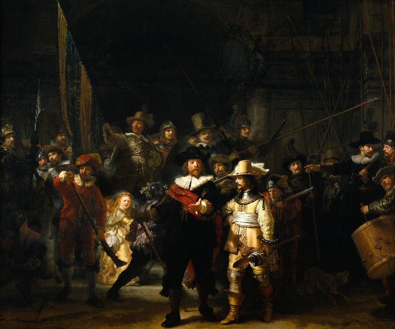 REMBRANDT Harmenszoon van Rijn The Night Watch oil painting image